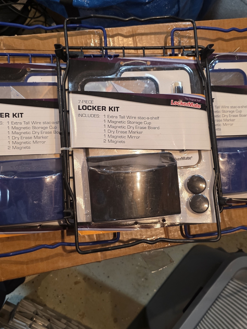 LockerMate 3 Of The 7-Piece Locker Kit - Black